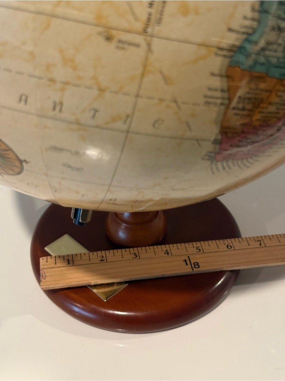 12” Antique Raised Relief Desk Replogle World Classic Globe - Picture 10 of 16